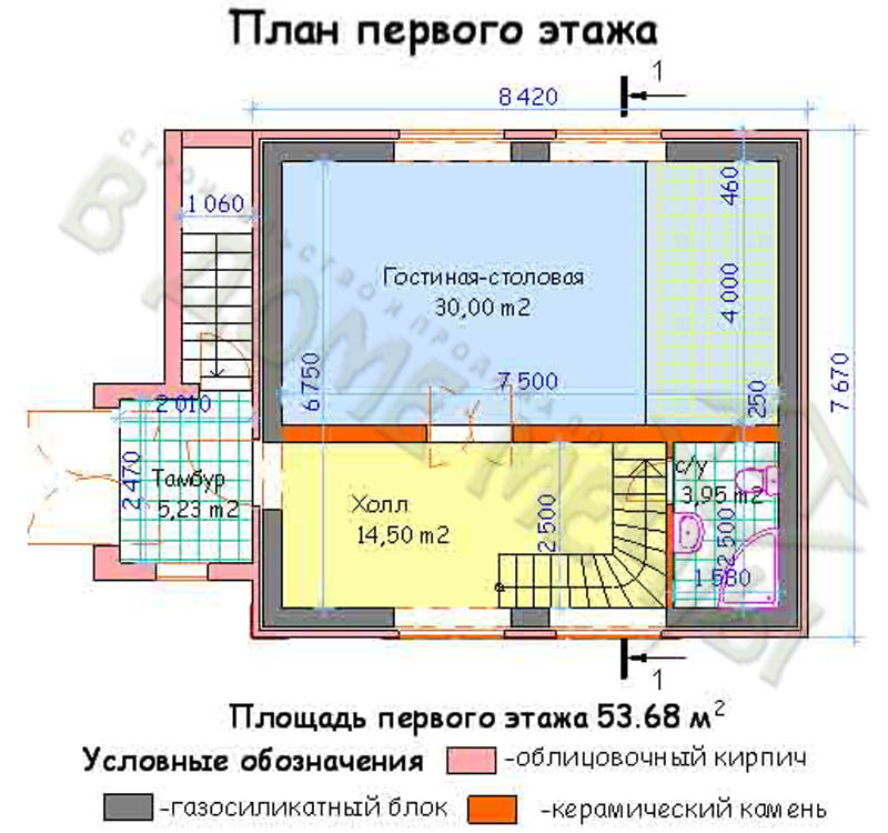 Проект мансардного дома с погребом